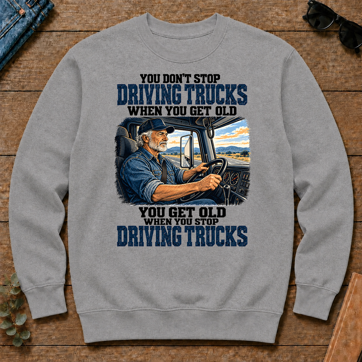 You Don't Stop Driving Trucks When You Get Old - sport-grey - CS2D-SportGrey