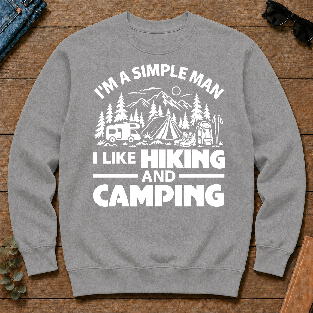 I Like Hiking And Camping - sport-grey - CS2D-SportGrey