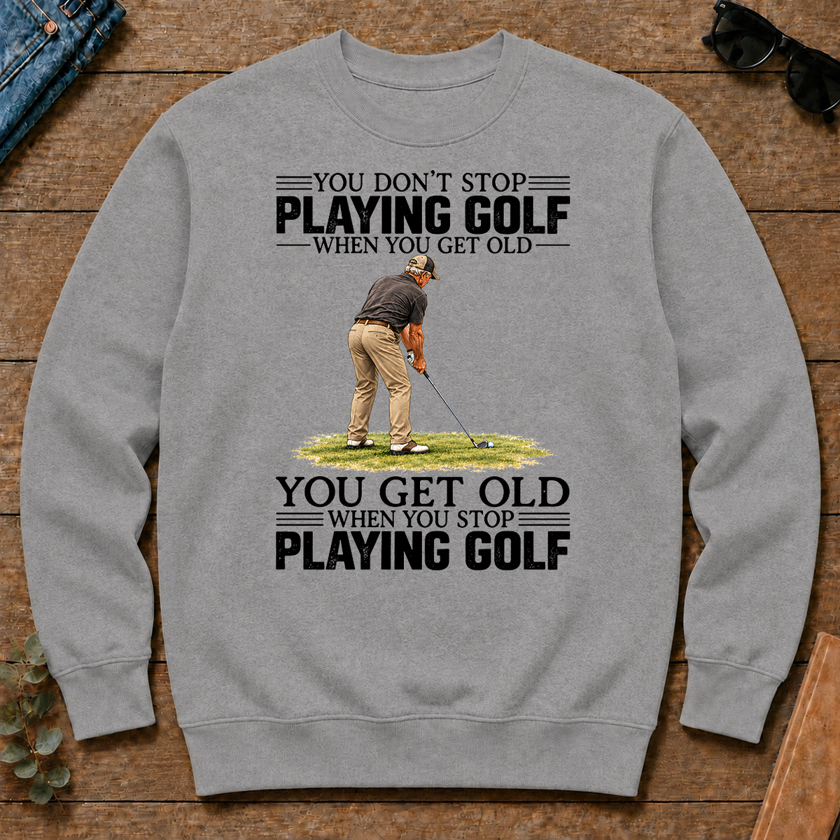 Vintage You Get Old When You Stop Playing Golf - sport-grey - CS2D-SportGrey