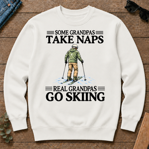 Real Grandpas Go Skiing Vintage - white - CS2D-White