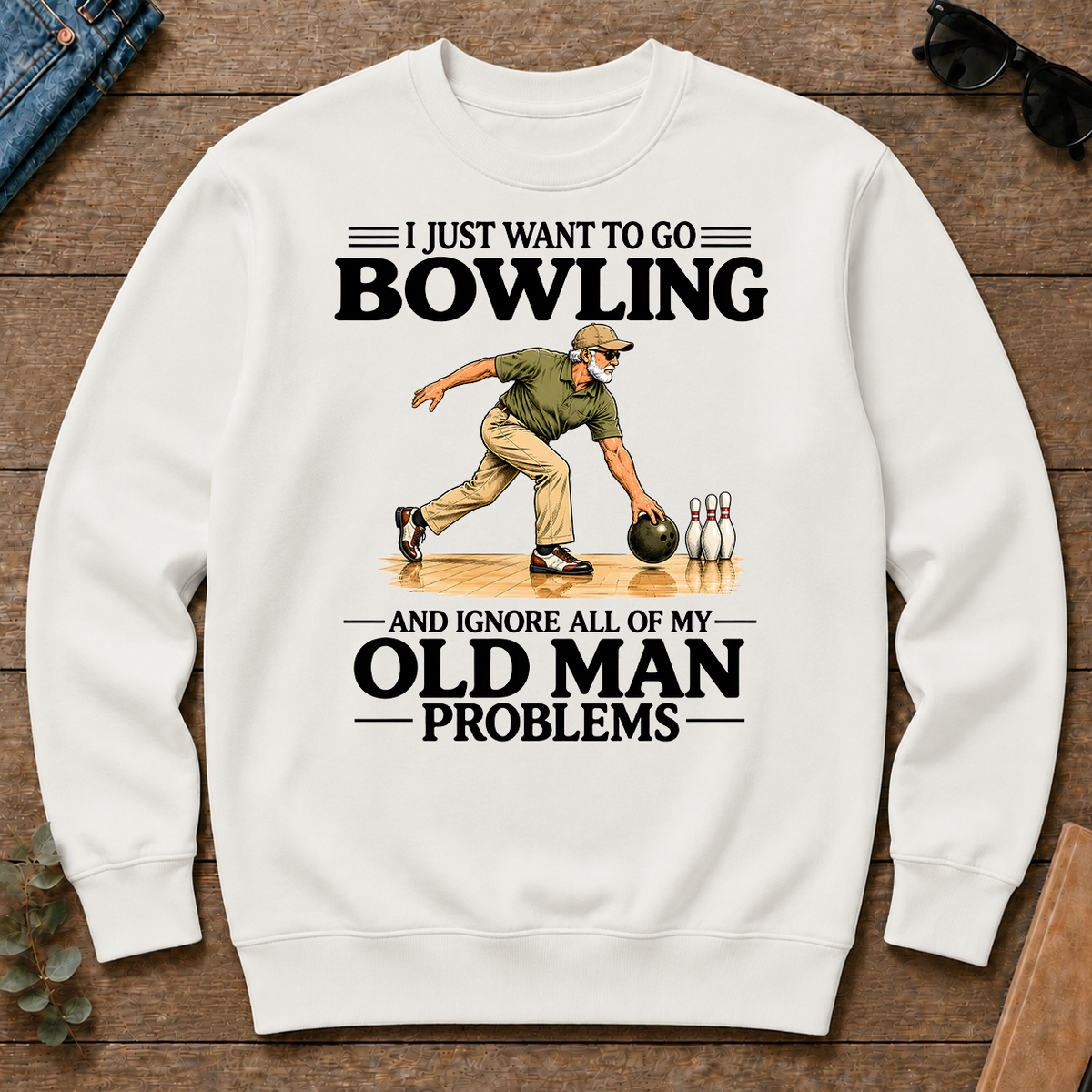 I Just Want To Go Bowling - white - CS2D-White