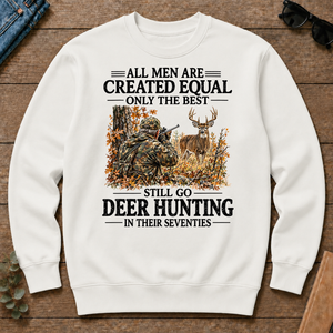 All Men Are Created Equal Only The Best Still Go Deer Hunting - white - CS2D-White