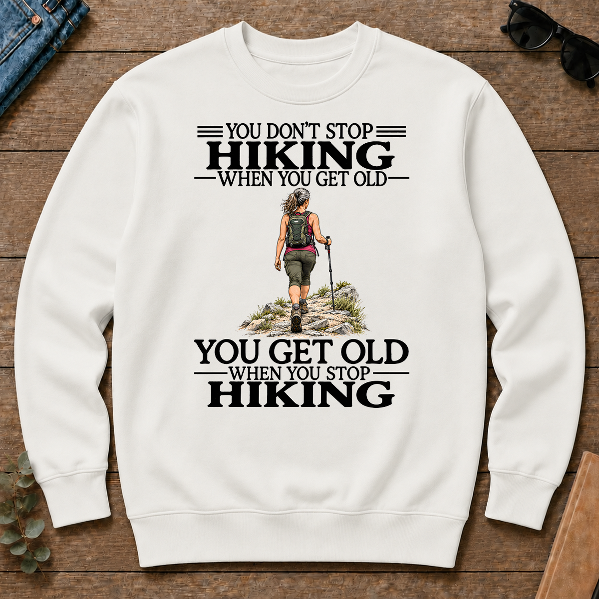Don't Stop Hiking - white - CS2D-White
