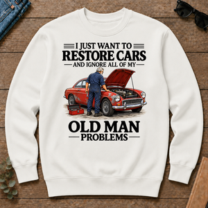 I Just Want To Restore Cars - white - CS2D-White