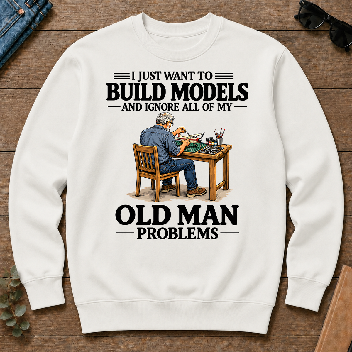 I Just Want To Build Models - white - CS2D-White