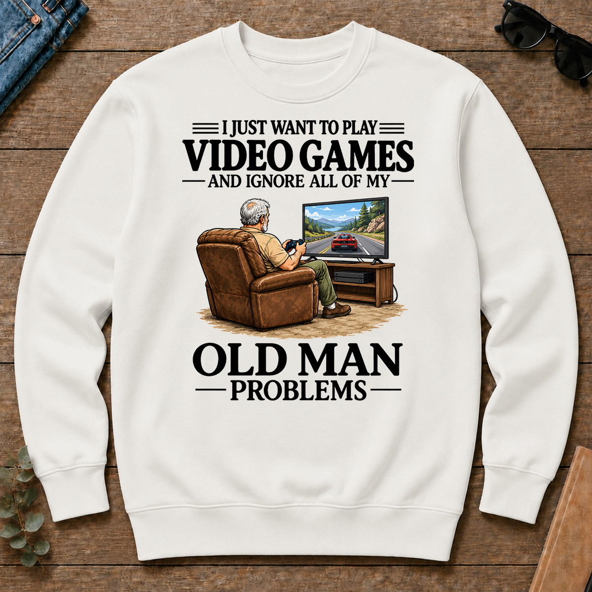 I Just Want To Play Video Games - white - CS2D-White