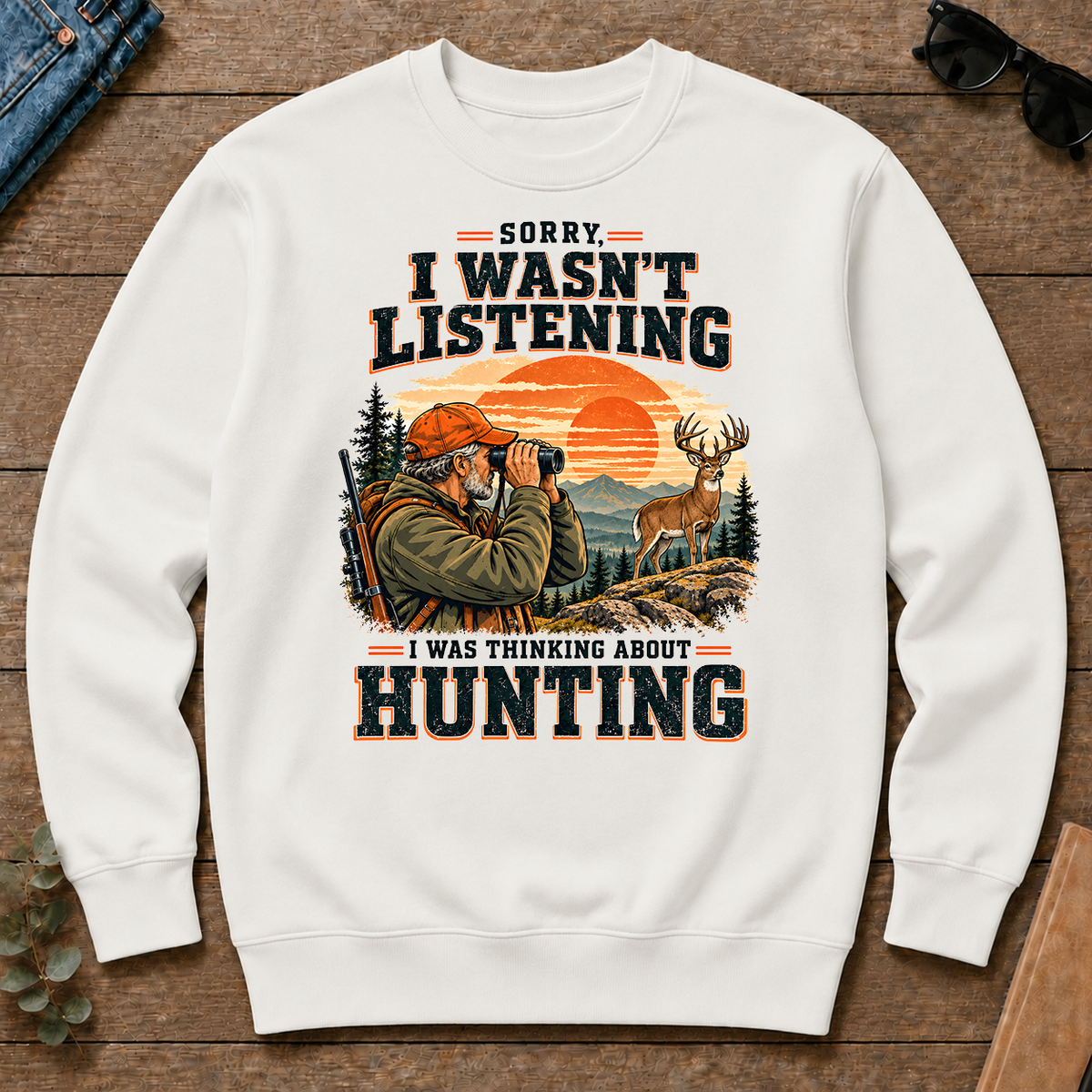 I Was Thinking About Hunting - white - CS2D-White