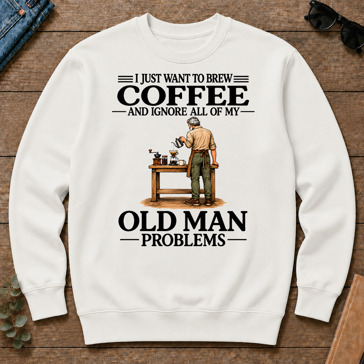 I Just Want To Brew Coffee - white - CS2D-White