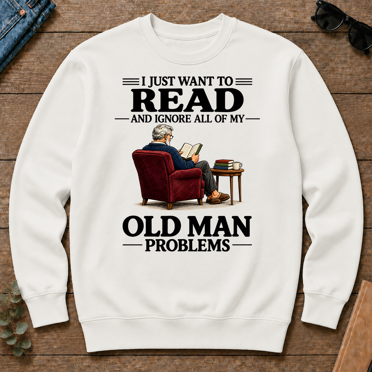 I Just Want To Read - white - CS2D-White