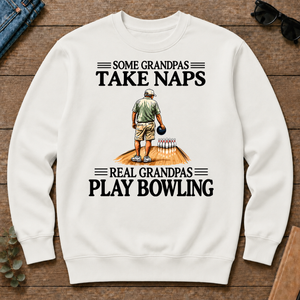 Real Grandpas Play Bowling Vintage - white - CS2D-White