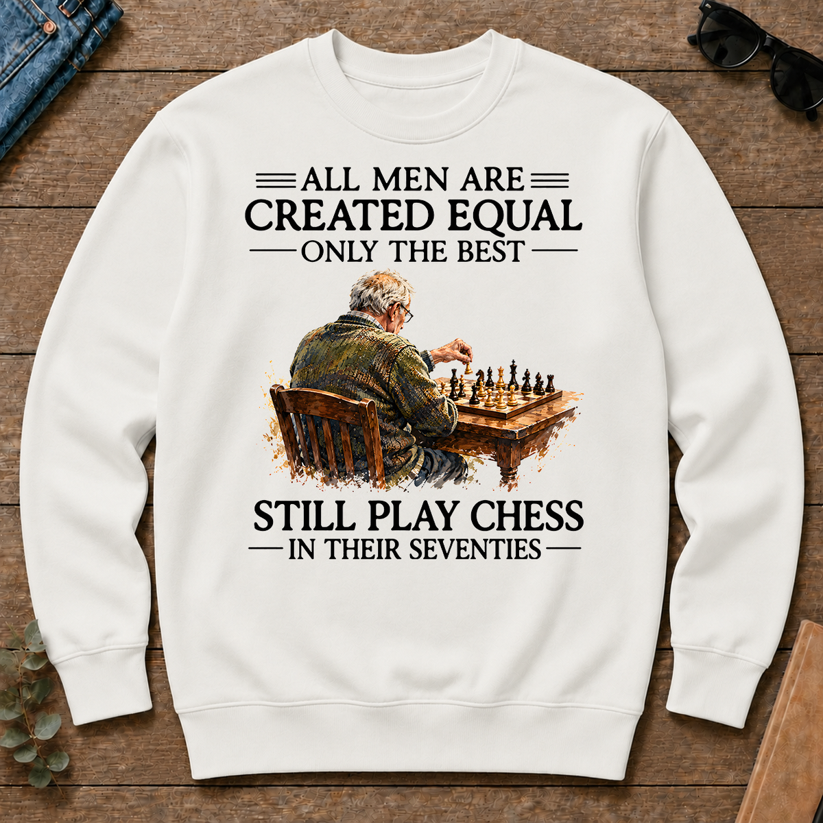 Still Play Chess In 70s - white - CS2D-White