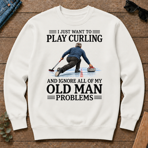 I Just Want To Play Curling - white - CS2D-White
