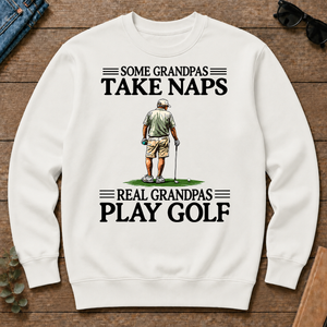 Real Grandpas Play Golf Vintage - white - CS2D-White