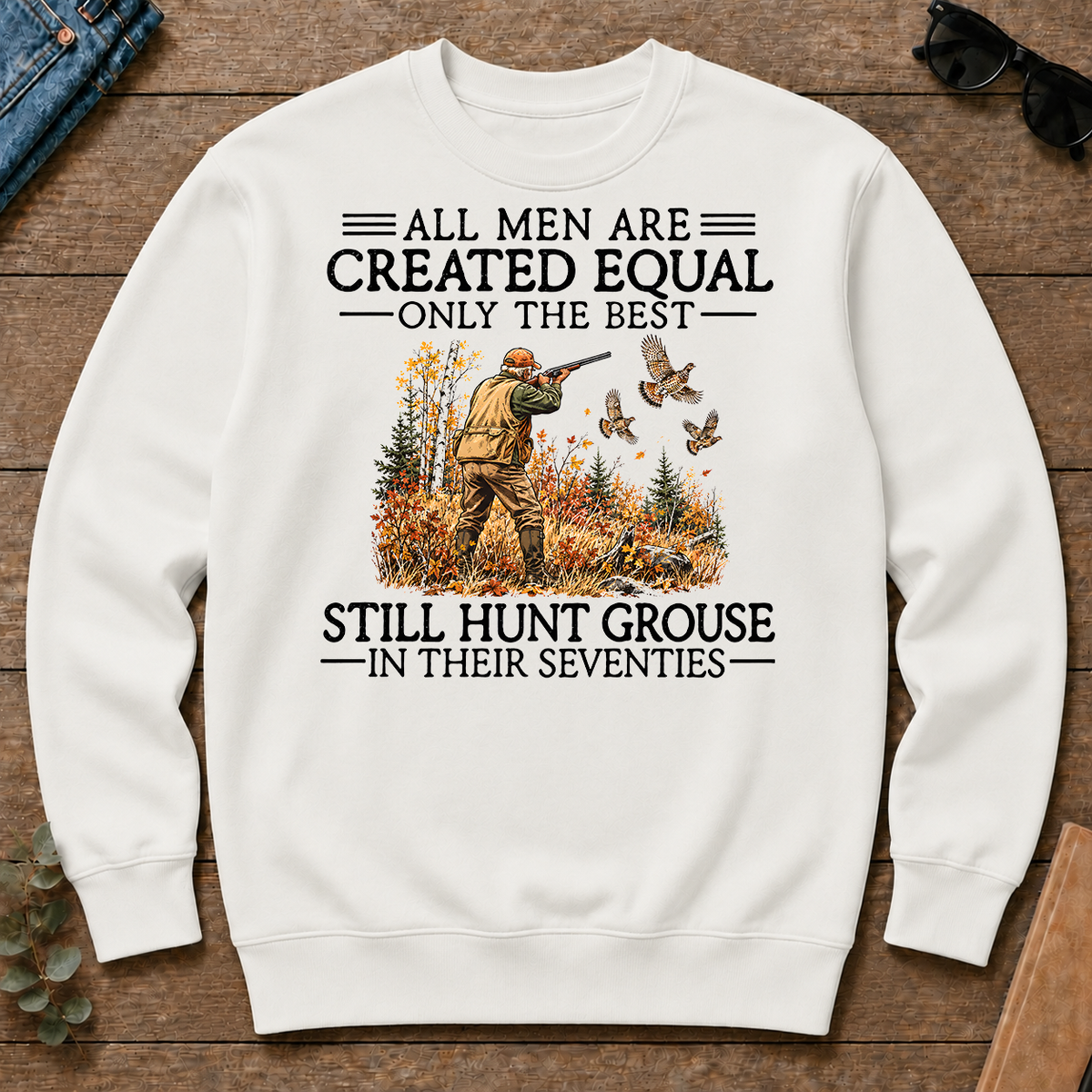 All Men Are Created Equal Grouse Hunting 70s - white - CS2D-White