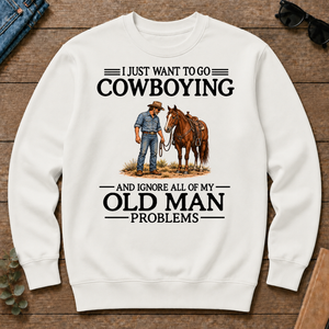 I Just Want To Go Cowboying - white - CS2D-White