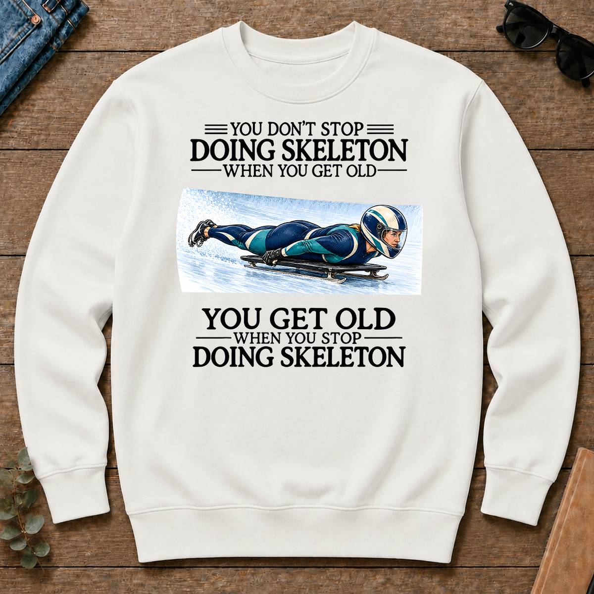 Don't Stop Doing Skeleton Woman - white - CS2D-White