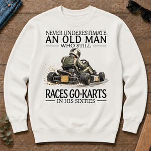 An Old Man Who Still Races Go-Karts In His Sixties - white - CS2D-White