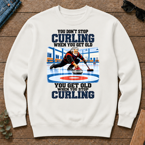 You Get Old When You Stop Curling - white - CS2D-White