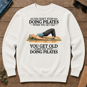 Don't Stop Doing Pilates Woman - white - CS2D-White
