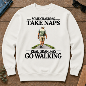 Real Grandpas Go Walking Vintage - white - CS2D-White