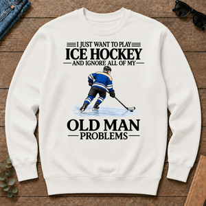 I Just Want To Play Ice Hockey - white - CS2D-White