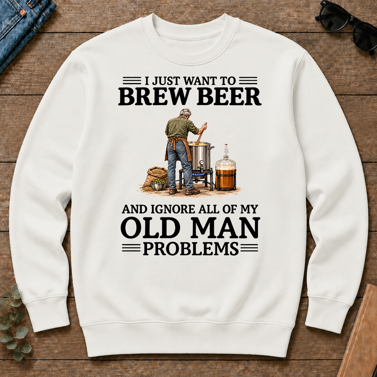 I Just Want To Brew Beer - white - CS2D-White