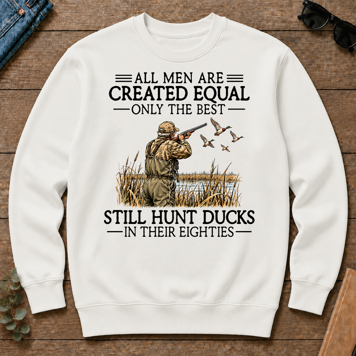 All Men Are Created Equal Duck Hunting 80s - white - CS2D-White