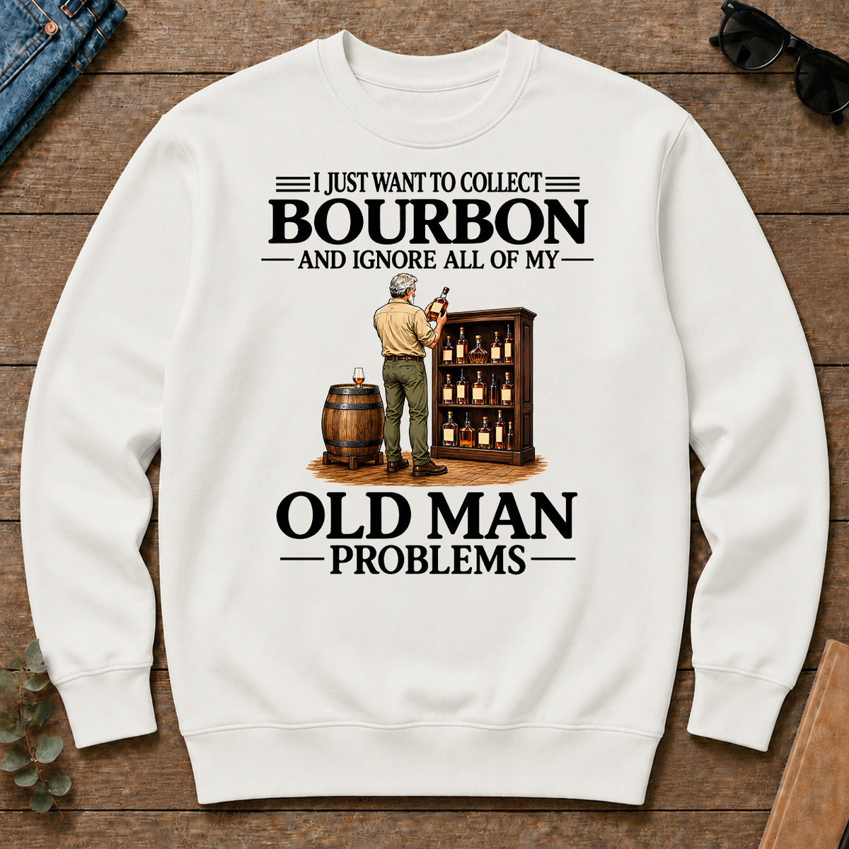 I Just Want To Collect Bourbon - white - CS2D-White
