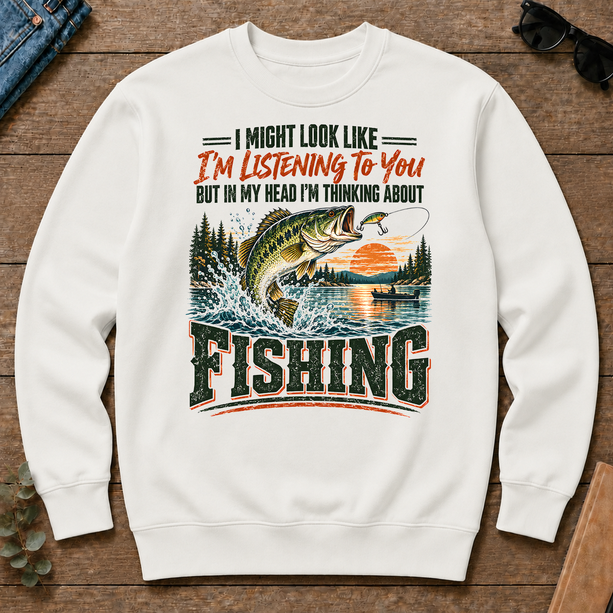 I'm Thinking About Fishing - white - CS2D-White