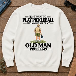 I Just Want To Play Pickleball Vintage - white - CS2D-White