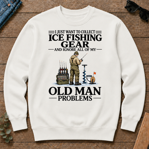I Just Want To Collect Ice Fishing Gear - white - CS2D-White
