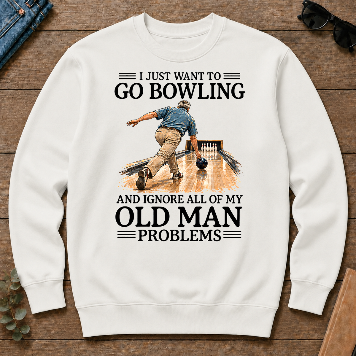 I Just Want To Go Bowling - white - CS2D-White