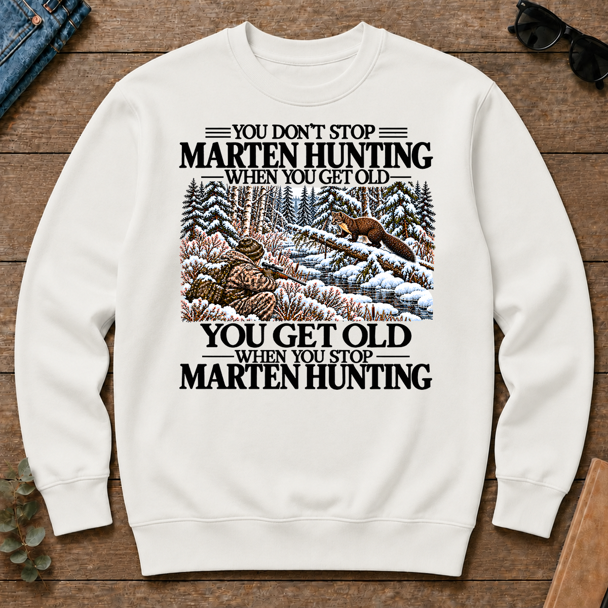 Don't Stop Marten Hunting Snow - white - CS2D-White