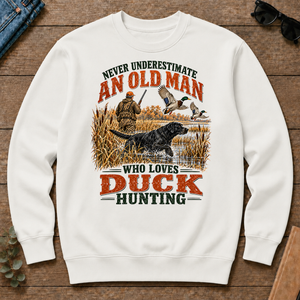 An Old Man Loves Duck Hunting - white - CS2D-White