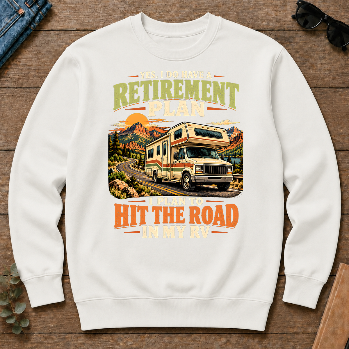 I Plan To Hit The Road In My RV - white - CS2D-White