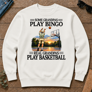 Some Grandpas Play Bingo Real Grandpas Play Basketball - white - CS2D-White