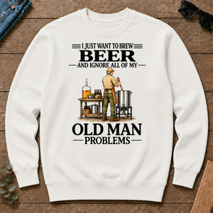 I Just Want To Brew Beer Vintage - white - CS2D-White