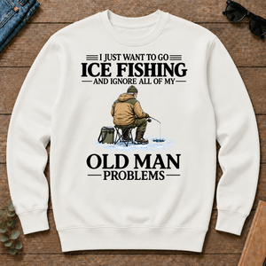 I Just Want To Go Ice Fishing - white - CS2D-White