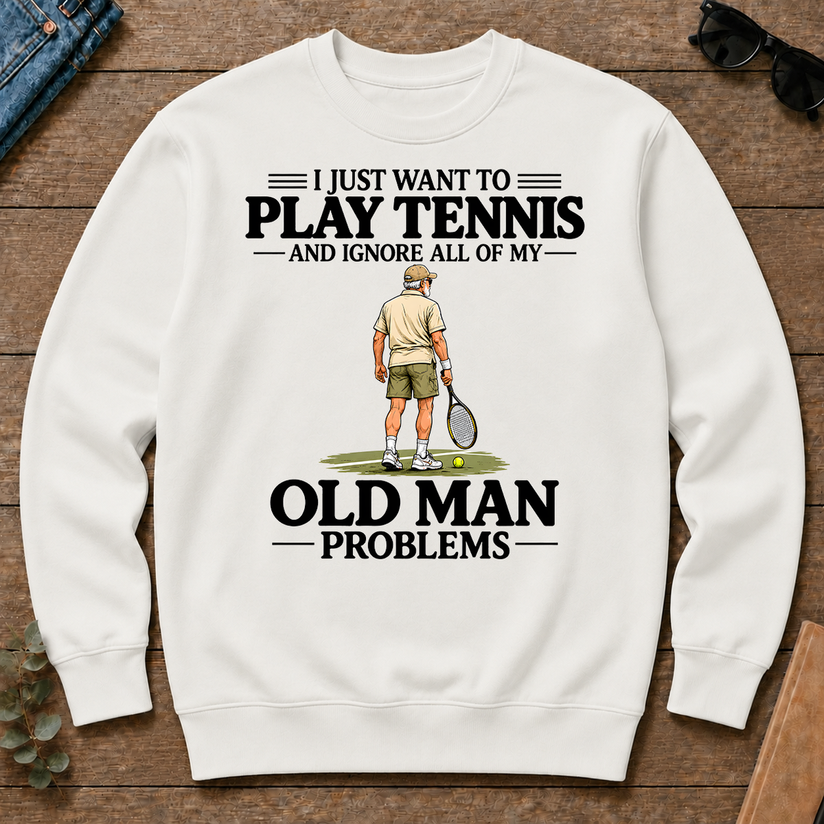 I Just Want To Play Tennis - white - CS2D-White