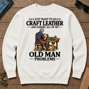 I Just Want To Craft Leather Vintage - white - CS2D-White