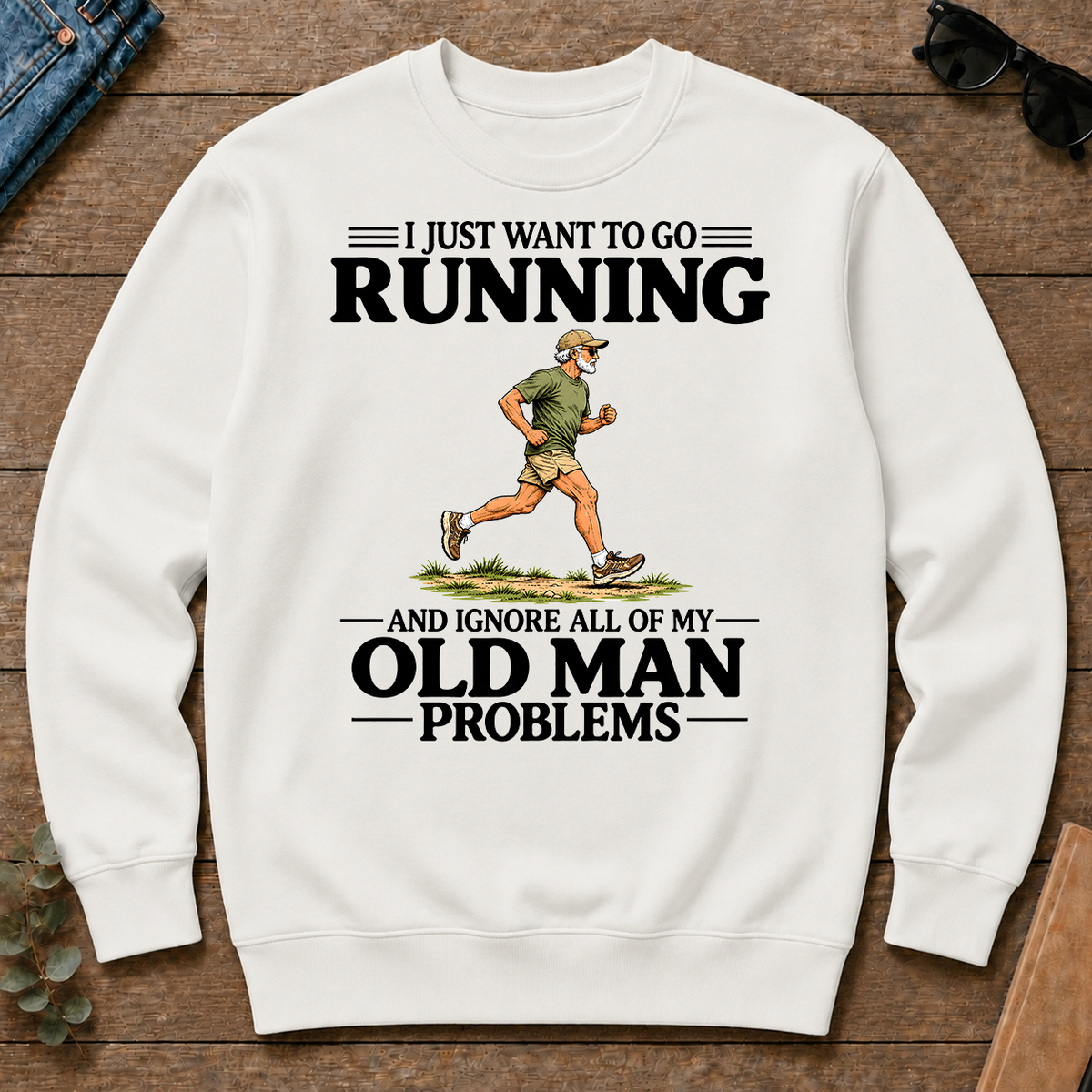 I Just Want To Go Running - white - CS2D-White