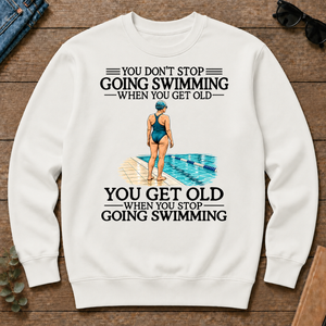 Don't Stop Going Swimming Woman - white - CS2D-White