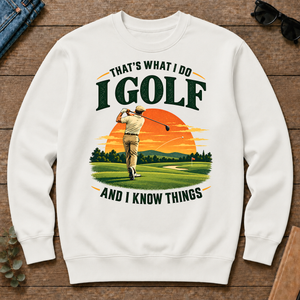 I Golf And I Know Things - white - CS2D-White