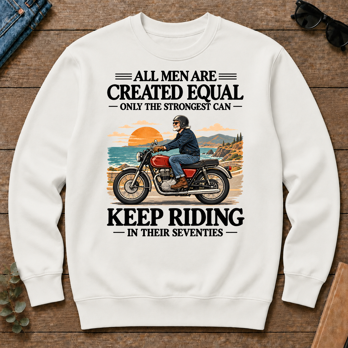 Only The Strongest Can Keep Riding In Their 70s - white - CS2D-White
