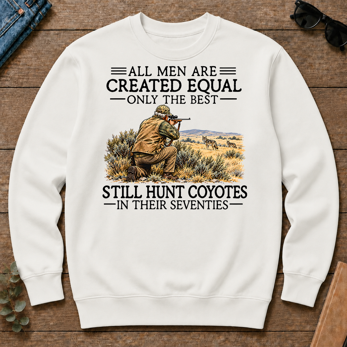 All Men Are Created Equal Coyote Hunting 70s - white - CS2D-White
