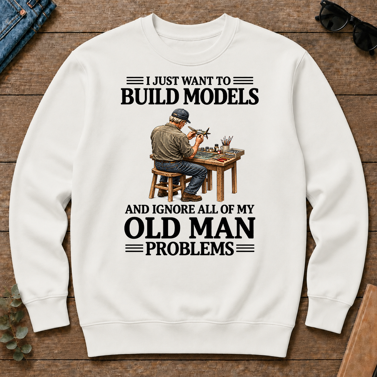 I Just Want To Build Models - white - CS2D-White