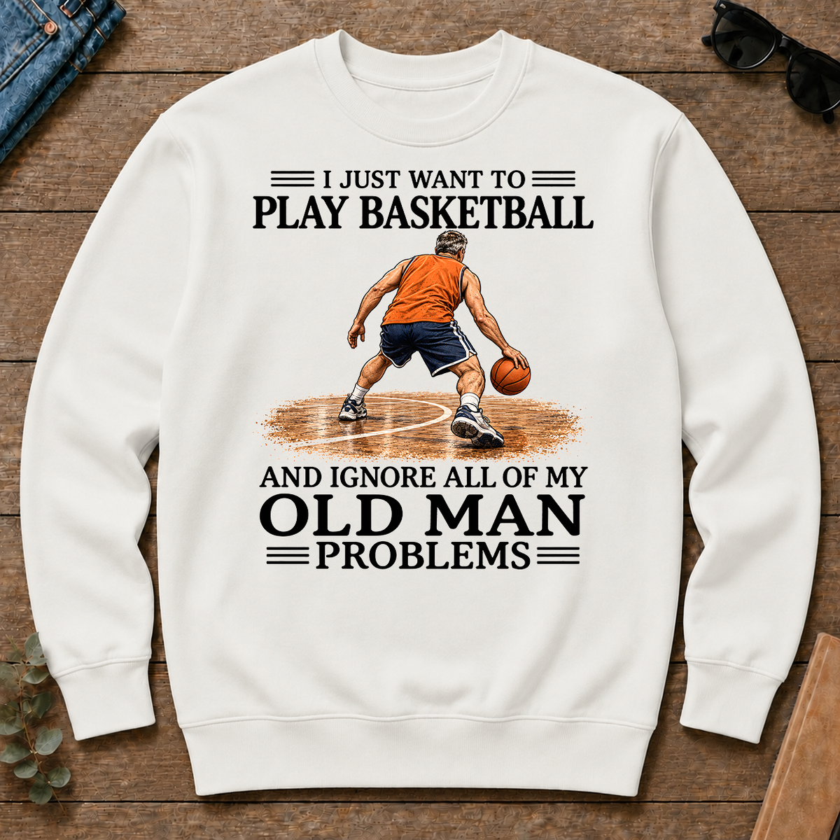I Just Want To Play Basketball - white - CS2D-White
