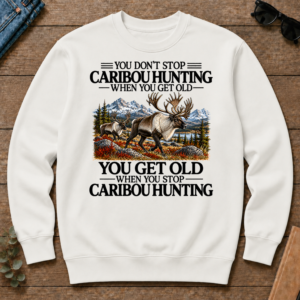 Don't Stop Caribou Hunting - white - CS2D-White
