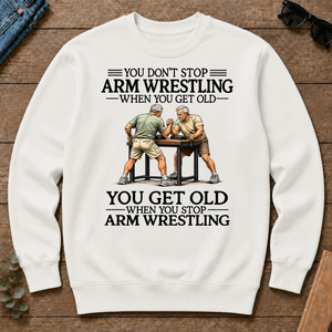 Don't Stop Arm Wrestling - white - CS2D-White