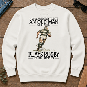 An Old Man Who Still Plays Rugby In His Sixties - white - CS2D-White